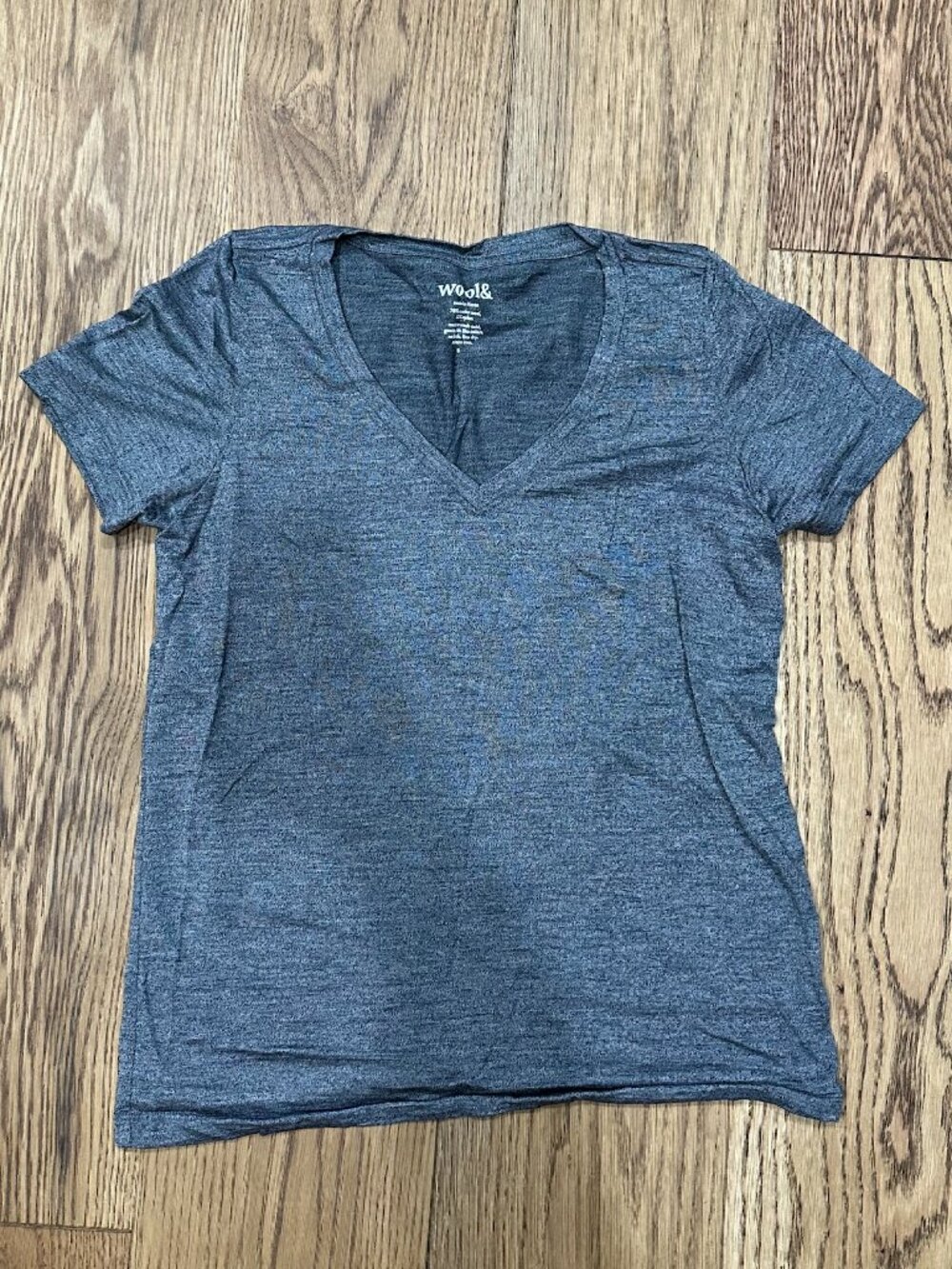 Wool& Merino Wool Women's Shirt, Gray, Large, Like New